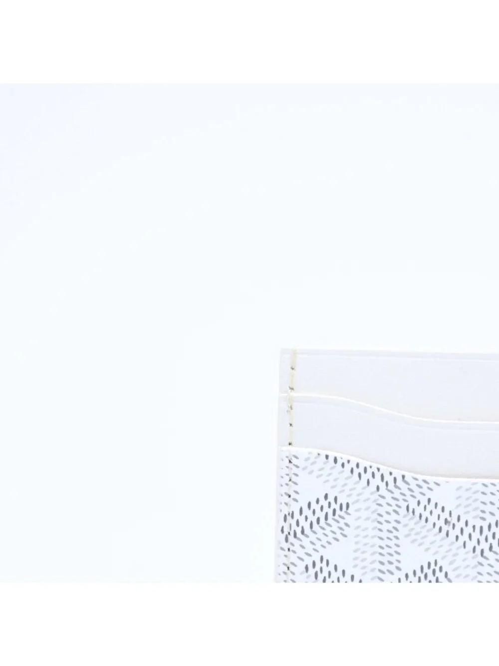Goyard Saint Sulpice Card Case White Vauzel Calfskin